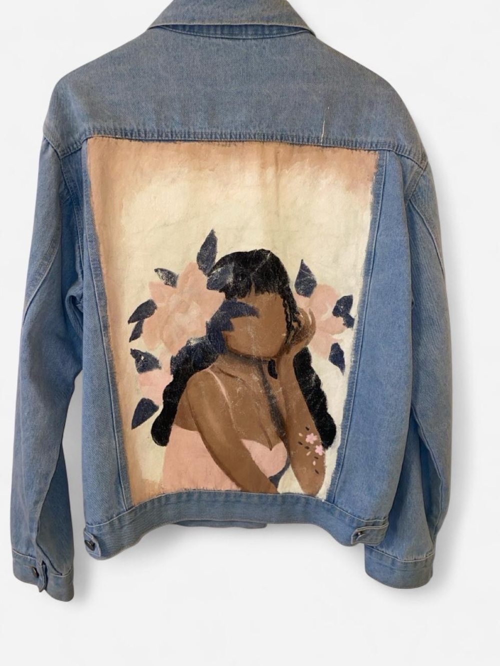 Hand painted custom Jean jacket